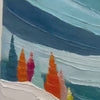 ALPINE RUSH: Vibrant Textured Ski Slope Painting