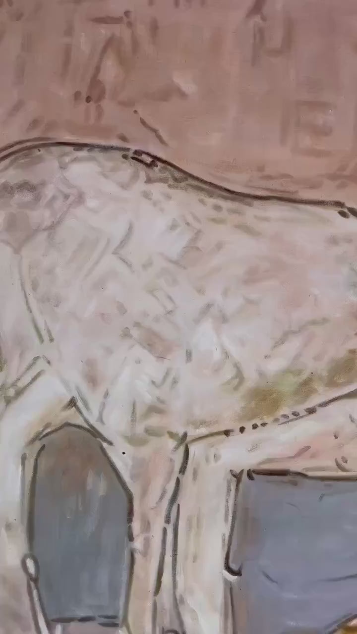 HERD WHISPERS: Figurative Textured Horse Painting