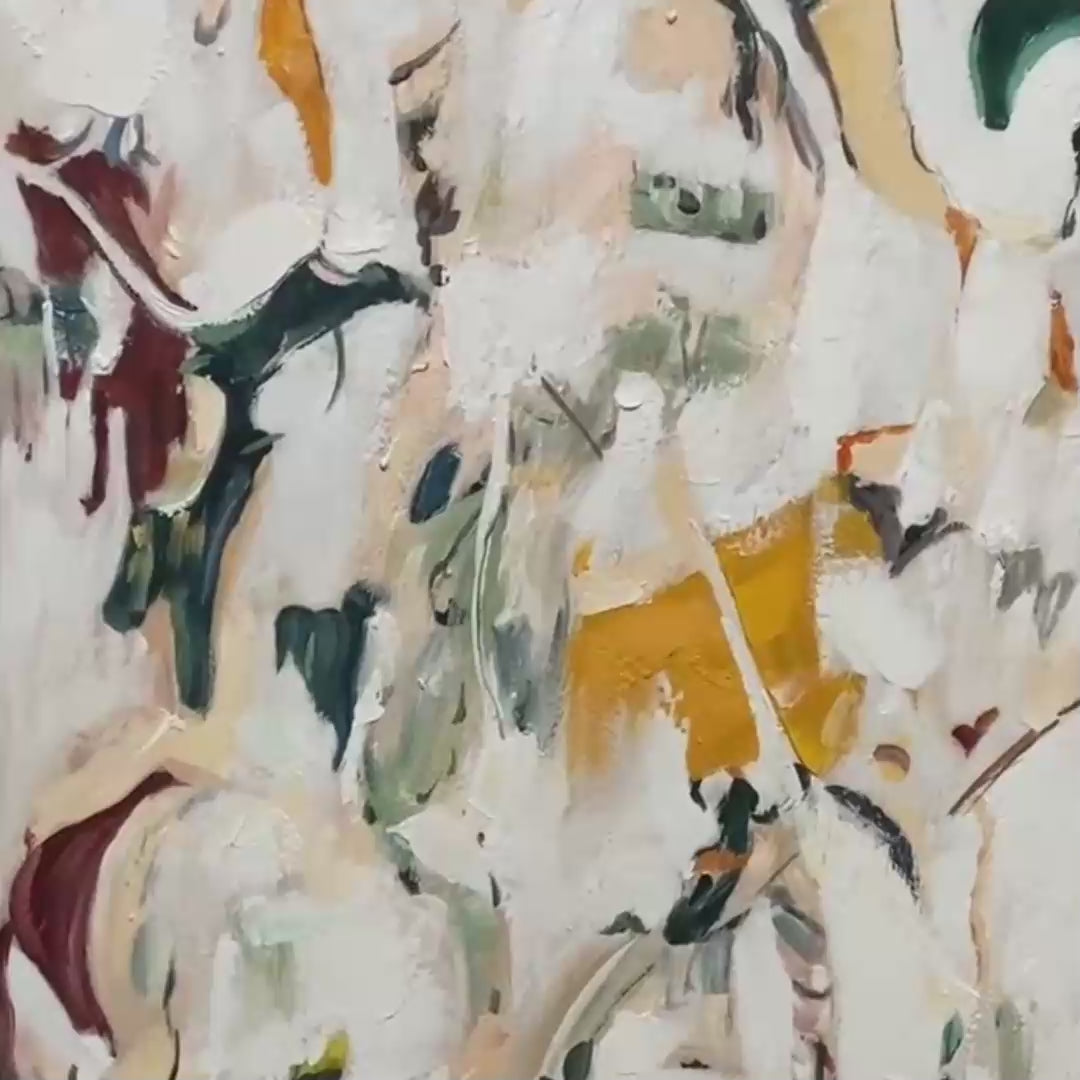 AUTUMN WHISPERS Textured Abstract Impasto Oil Painting