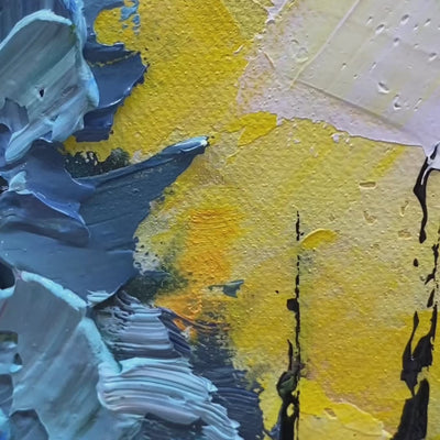 Autumn Symphony: Panoramic Impasto Forest Painting
