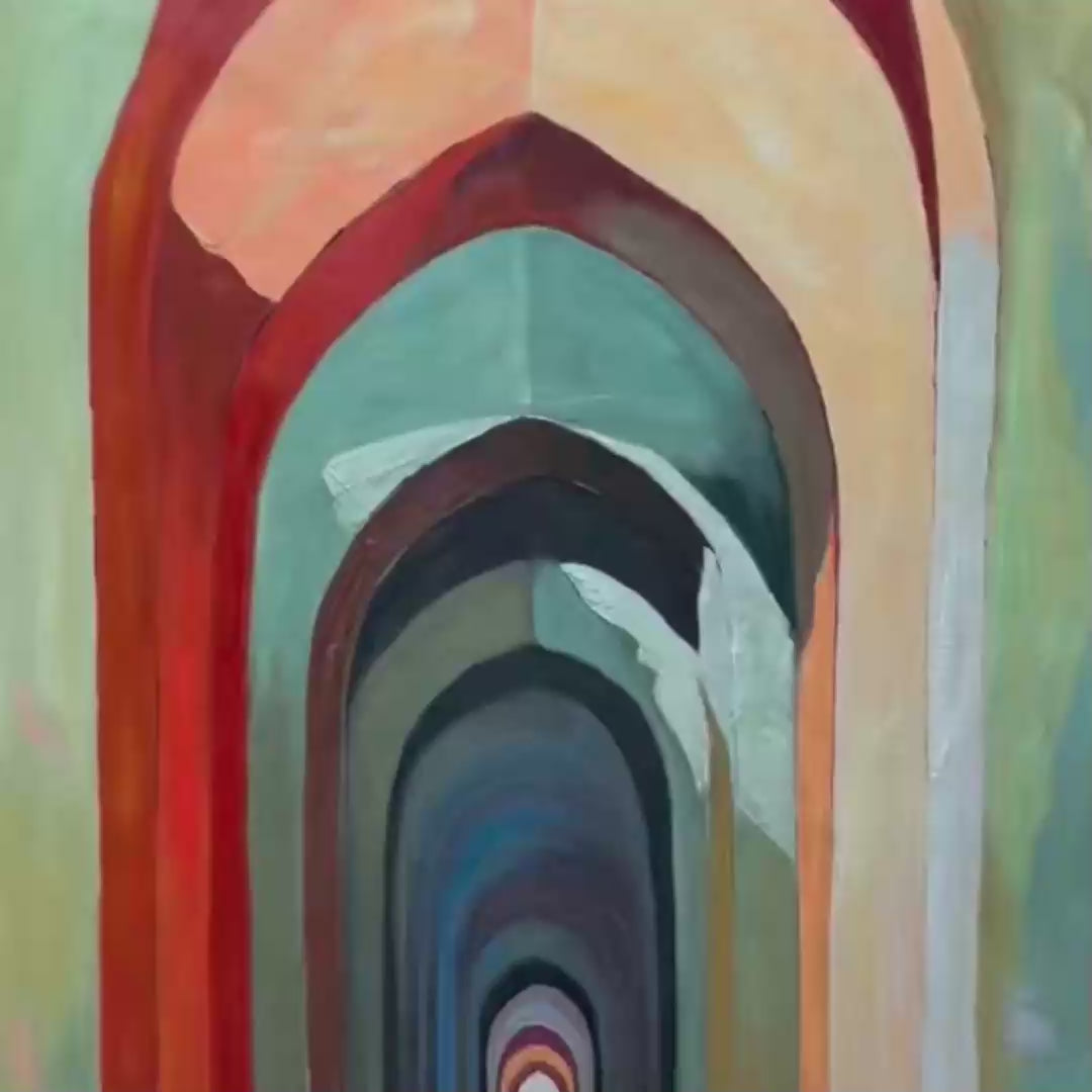 PASSAGE: Architectural Oil Painting with Warm Tones