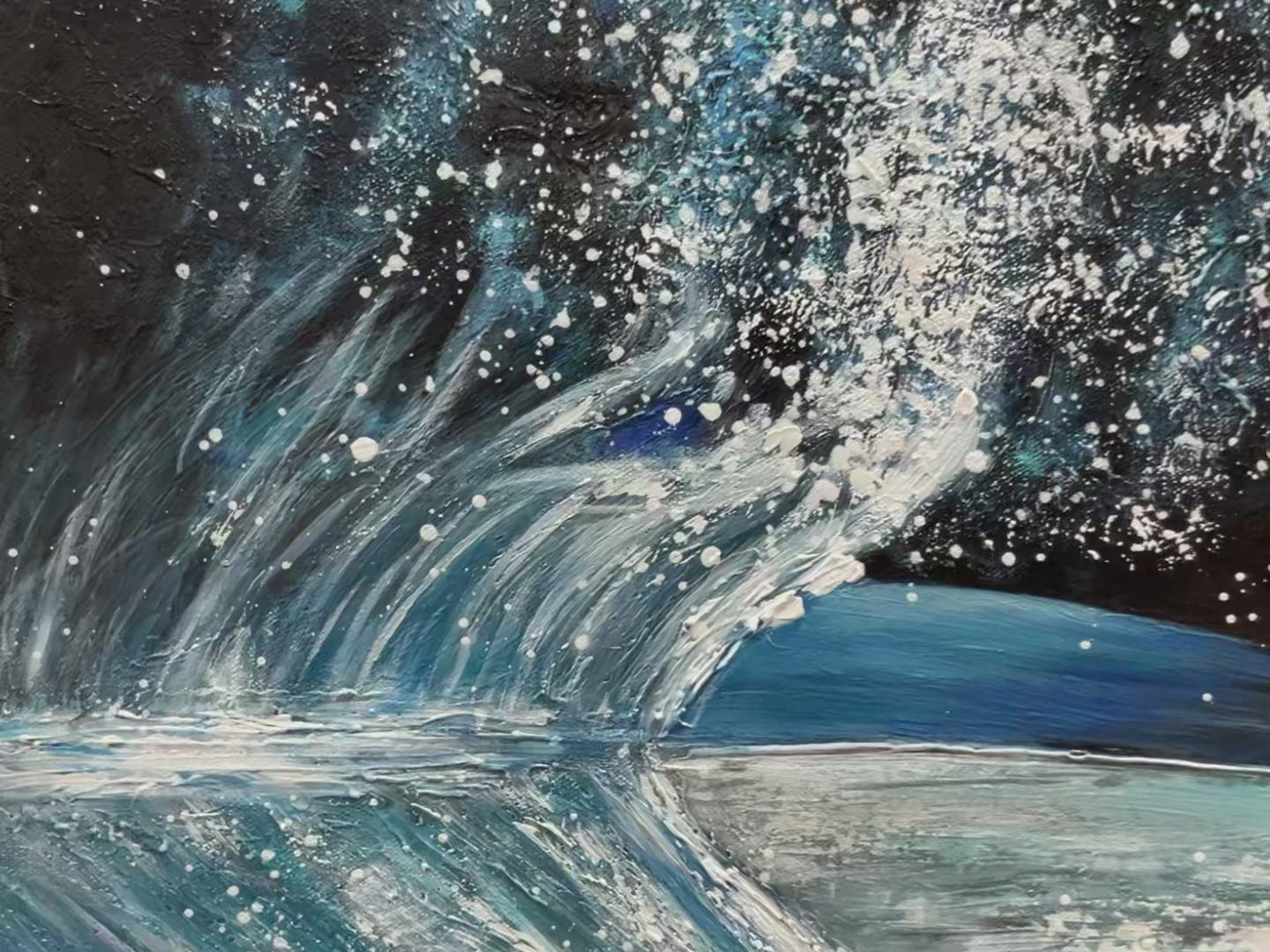 WHALE'S GRACE: Textured Whale Tail Painting, Ocean Animal Art, Blue, Living Room, Bedroom, Office