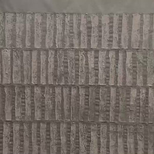 Javier Ramirez's Textured Rectangle Array: Minimalist textured painting in brown, perfect for a modern living room or office.