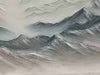 Ready to Ship ｜FROZEN PEAKS: Textured Minimalist Mountain Landscape