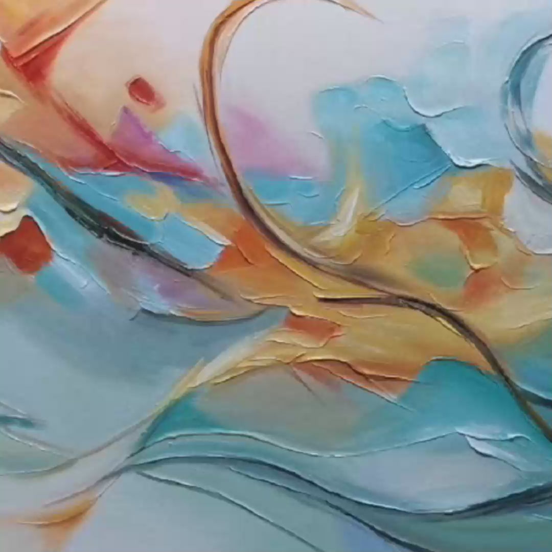 Panoramic Sailboat Painting, Colorful Sunrise