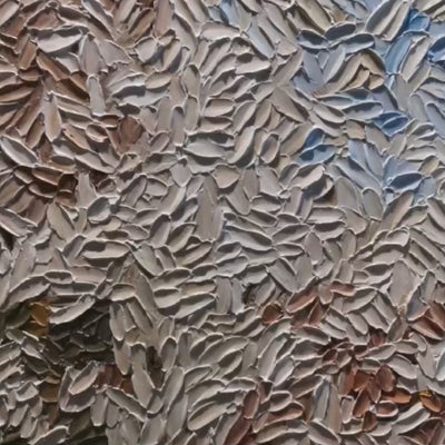 TERRA MOSAIC: Textured Earth Tone Abstract Impasto Painting
