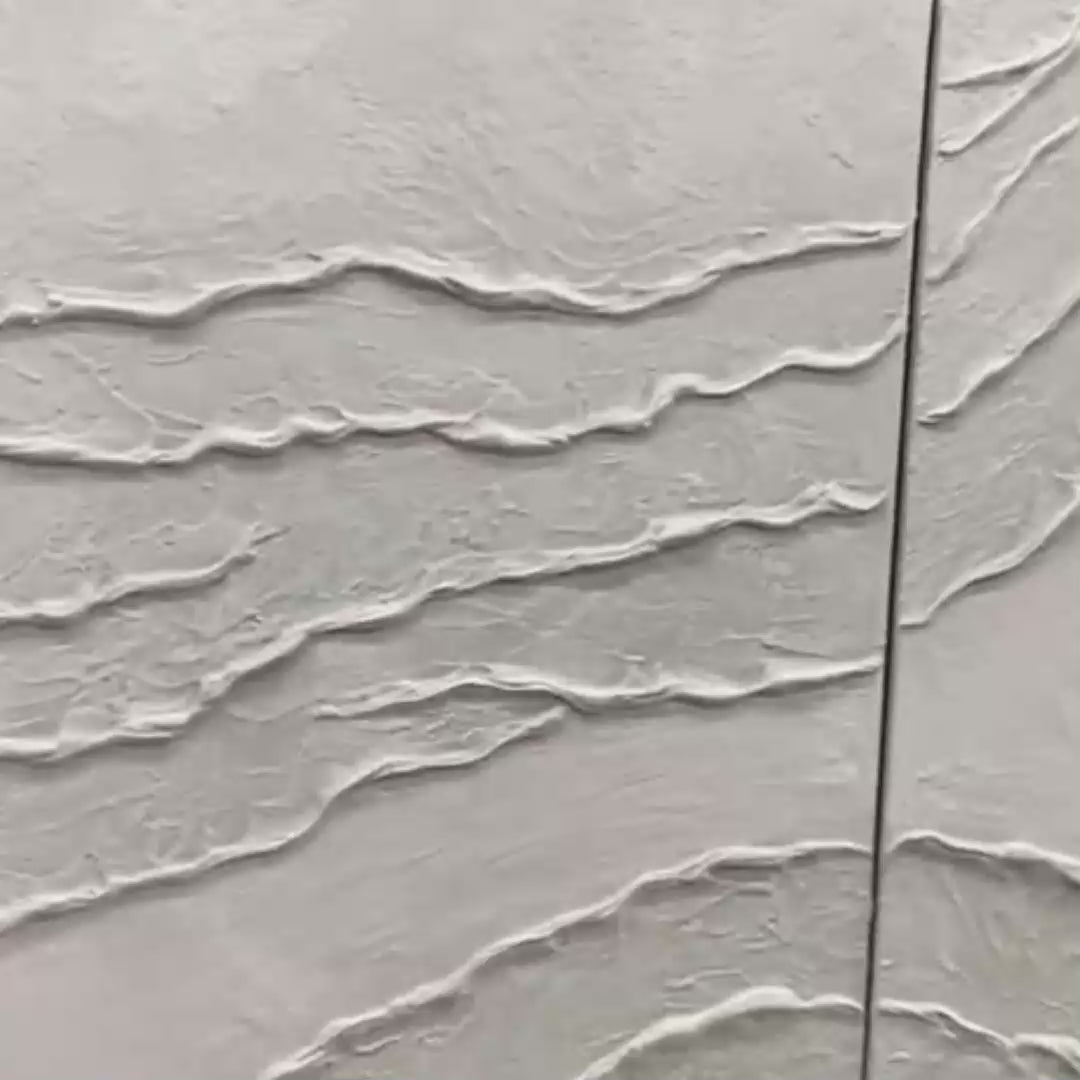 White Textured Squares Diptych by Javier Ramirez: Minimalist white textured painting set of 2, vertical wall art.