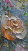 Pastel Rose Garden: Original Oil Impasto Floral Rose Painting on Canvas