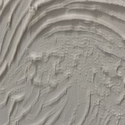 Whispers of White: Original Minimalist White Oil Painting - Textured Abstract Wall Art