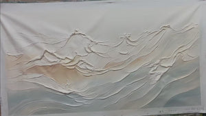 Desert Winds: Textured Landscape Impasto Oil Painting Canvas Wall Art Home Decor