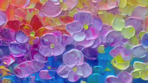 Ready to Ship | RAINBOW FALLS | 28''x56'' | 70x140cm | Black Frame