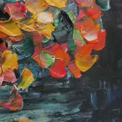Ready to Ship | TREE OF LIFE: Textured Impasto Colorful Tree Oil Painting