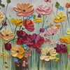 Hand-Painted Blooming Garden Wall Art