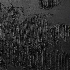 Abstract black painting detail by Liam O'Connell. Textured wall art with deep black, perfect for modern interiors.