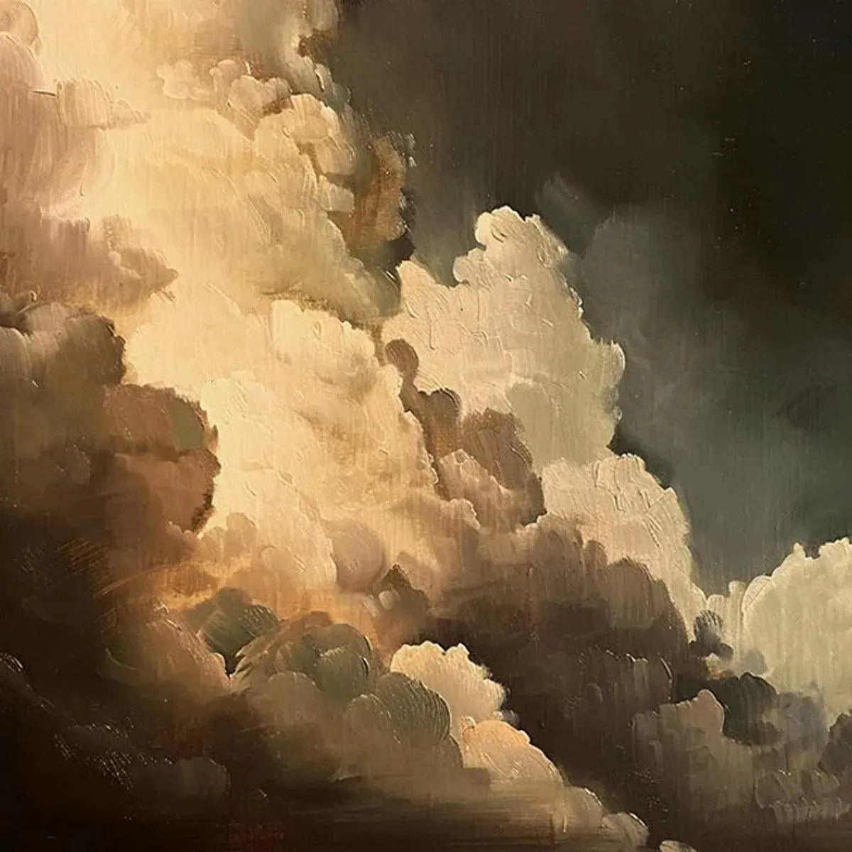 Evening Clouds | Liam O'Connell | Textured Vertical Wall Art