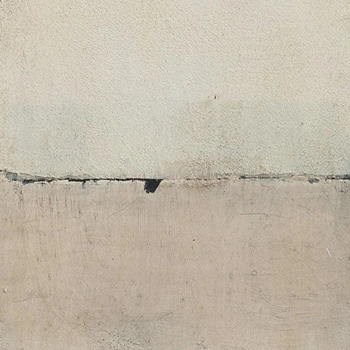 MINIMALIST EARTHSCAPE: Neutral Abstract Landscape Painting, Vertical Wall Art