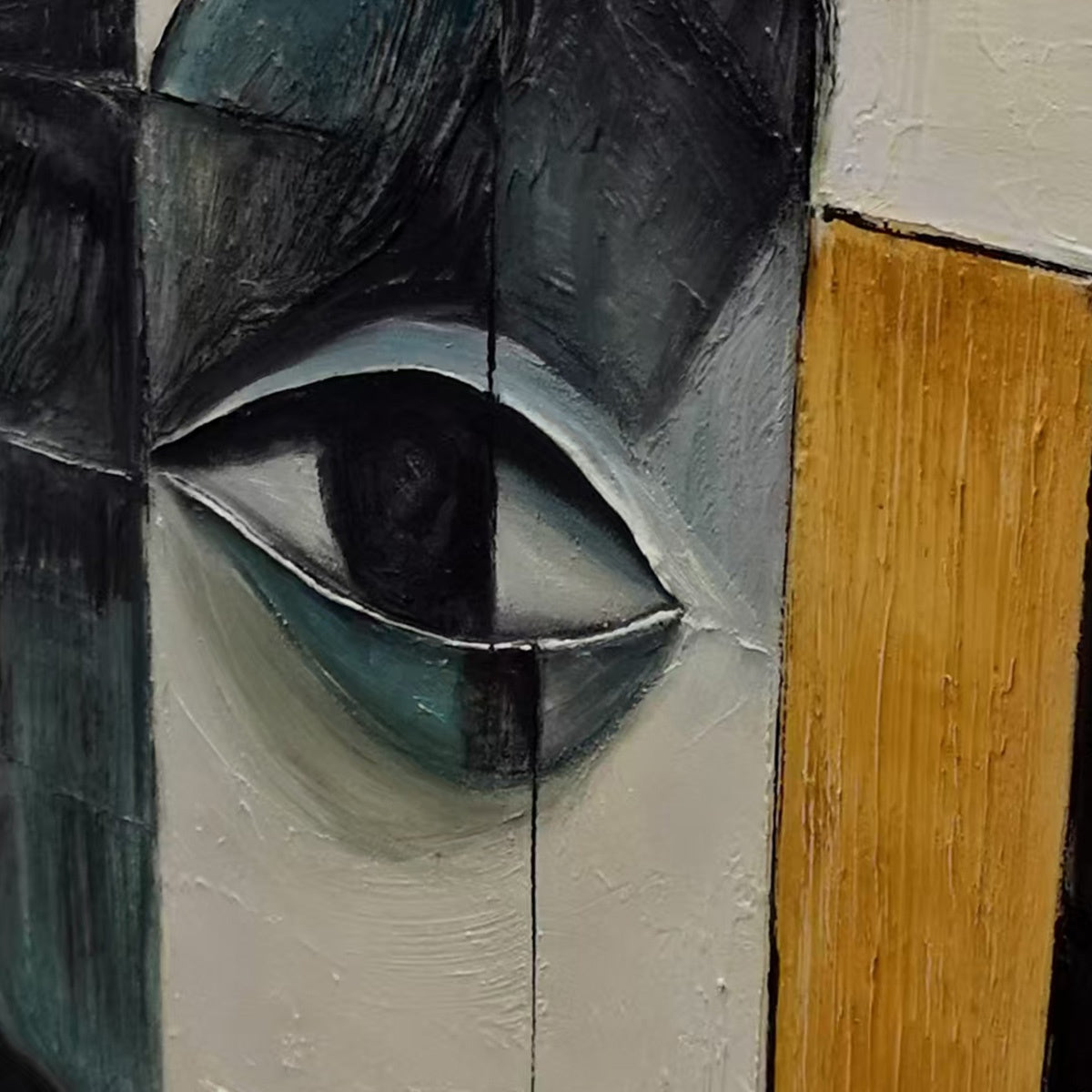 REFLECTION: Minimalist Abstract Portrait Oil Painting